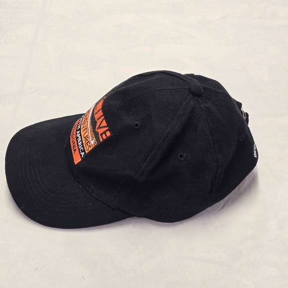 Patagonia Active Adventures South America Black Baseball Cap Strapback Hat - Picture 4 of 6